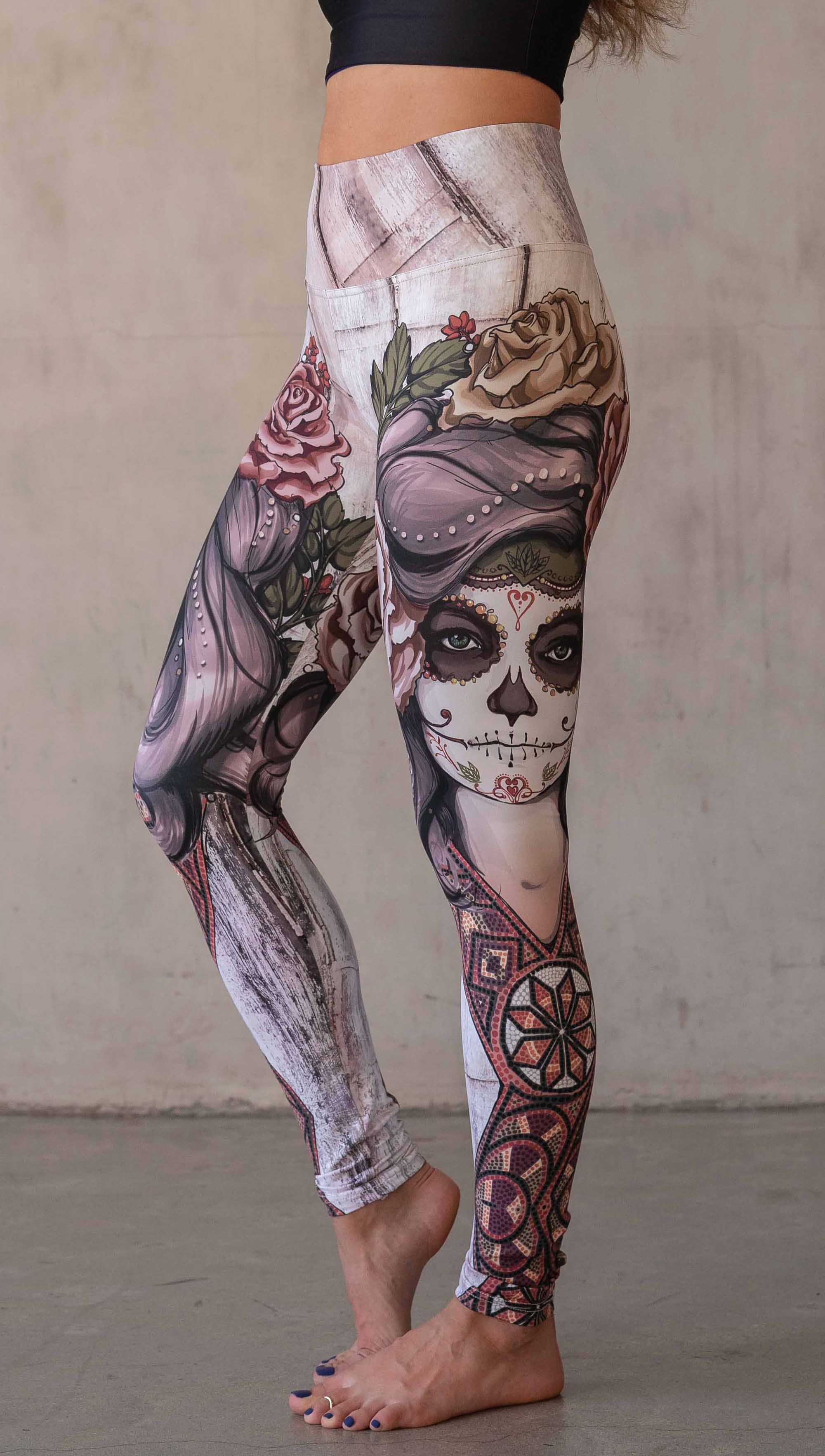 Sugar Skull (Remix) Athleisure Leggings