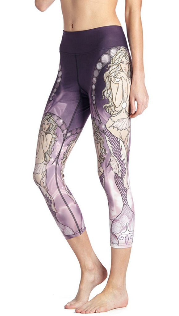 US Women Mermaid 3D Fish Tail Printed Pants High Waisted Tights Pants  Trousers | eBay